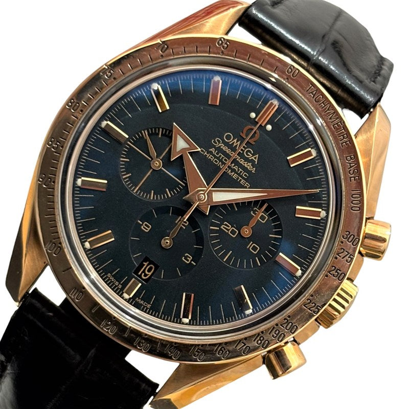 オメガ OMEGA スピードマスター ブロードアロー 3653.80.33 ゴールド K18ピンクゴールド K18PG メンズ 腕時計