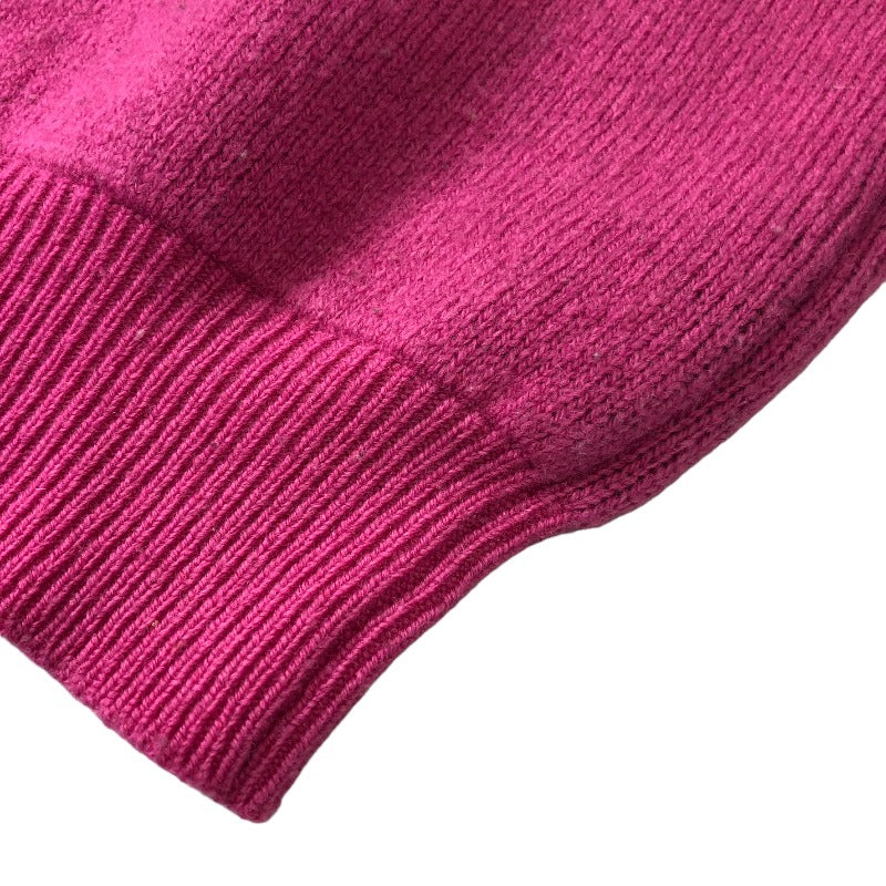 【ネット限定】バレンシアガ BALENCIAGA ニットセーター ロゴ セーター ニット ショート丈 36 ピンク×ブラック レディース セーター