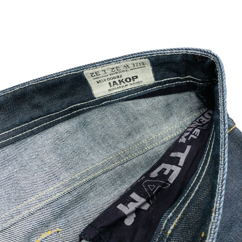 【ネット限定】ディーゼル DIESEL IAKOP REGULAR SLIM-TAPERED WASH0088Z デニム 濃紺 32 レディース  デニムパンツ