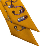 【ネット限定】エルメス HERMES ツイリー  オレンジ シルク レディース スカーフ