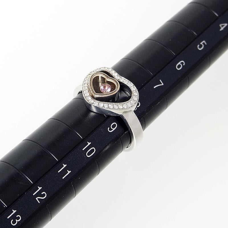 ショパール Chopard ハッピーハート ダイヤモンドリング K18PG/WG