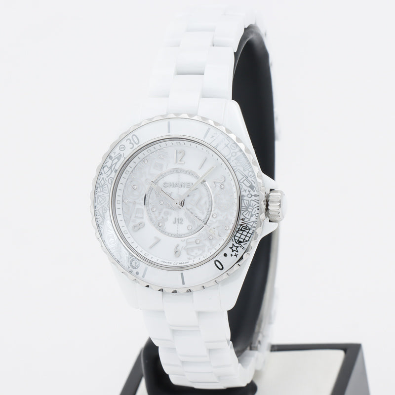 シャネル  J12・20 H6477 セラミック  ホワイト 腕時計ユニセックス
