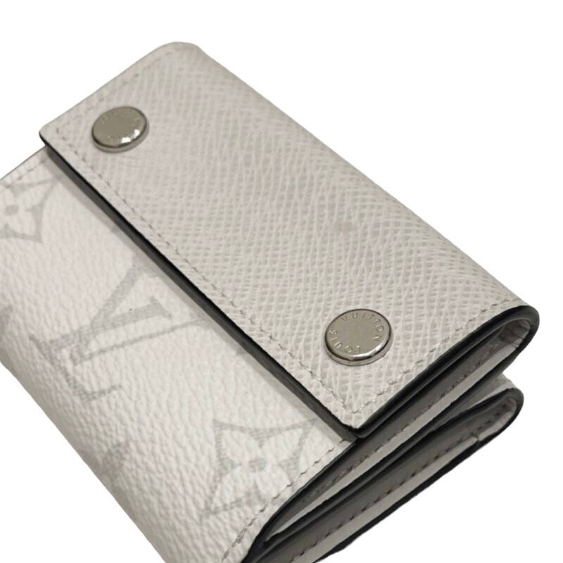 ルイ・ヴィトン ディスカバリーコンパクトウォレット M67621 タイガラマ ホワイト 三つ折り財布メンズ