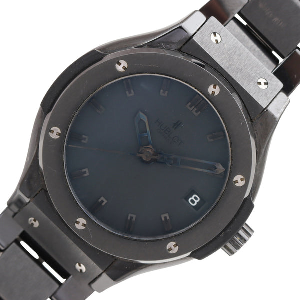 ウブロ HUBLOT クラシック フュージョン  581.CM.1110.CM ブラック セラミック クオーツ レディース 腕時計