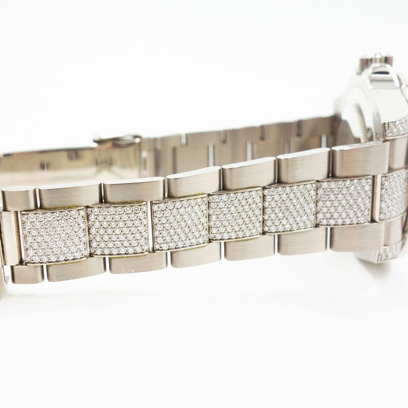 ロレックス ROLEX GMTマスターⅡ パヴェダイヤ 116759SANR 全面ダイヤ ホワイトゴールド ダイヤモンド 自動巻き メンズ 腕時計