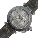 カルティエ Cartier パシャグリッド WJ116156 K18ホワイトゴールド K18WG 自動巻き レディース 腕時計