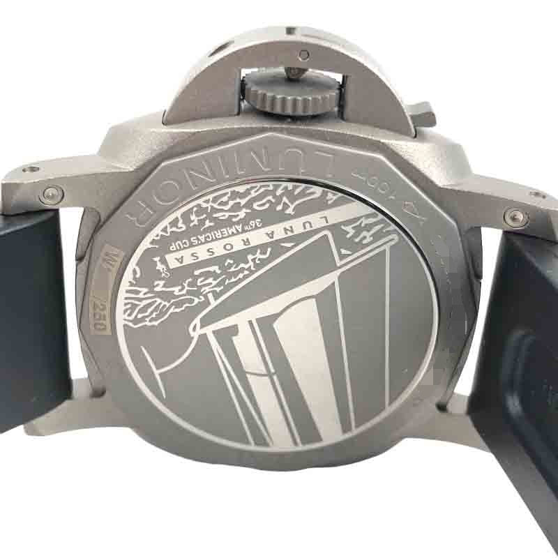 パネライ ルミノール ルナ・ロッサ GMT 世界限定250本 W番（2020年製造） PAM01096 チタン/カーボテック 腕時計メンズ