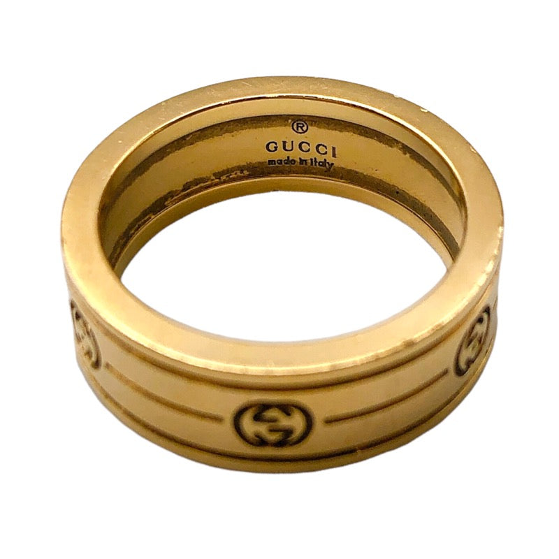 GUCCI INOX Gロゴ リング イエローゴールド GUCCI（グッチ） グッチ/INOX ロゴリング/Bランク/52【中古
