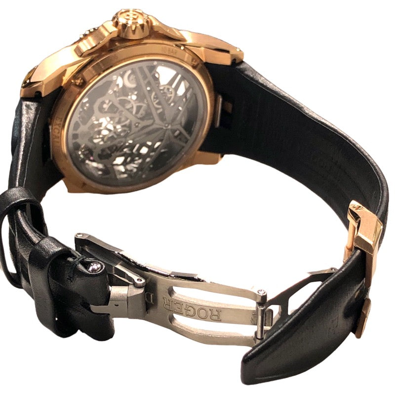 ロジェ・デュブイ ROGER DUBUIS エクスカリバー　ダブルフライングトゥールビヨン RDDBEX0818 K18PG 自動巻き メンズ 腕時計