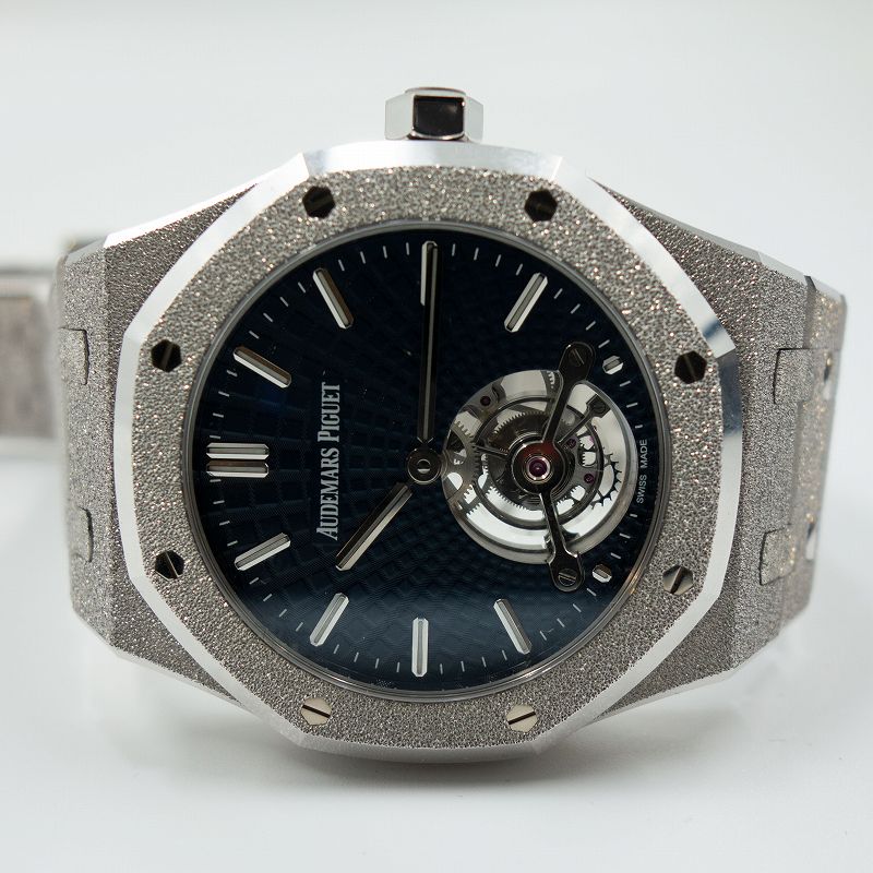 オーデマ・ピゲ AUDEMARS PIGUET ロイヤルオーク トゥールビヨン エクストラシン  26520BC.GG.1224BC.01 K18WG 自動巻き メンズ 腕時計