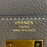 エルメス HERMES ケリー28 A刻 エトゥープ　ゴールド金具 トゴ レディース ハンドバッグ