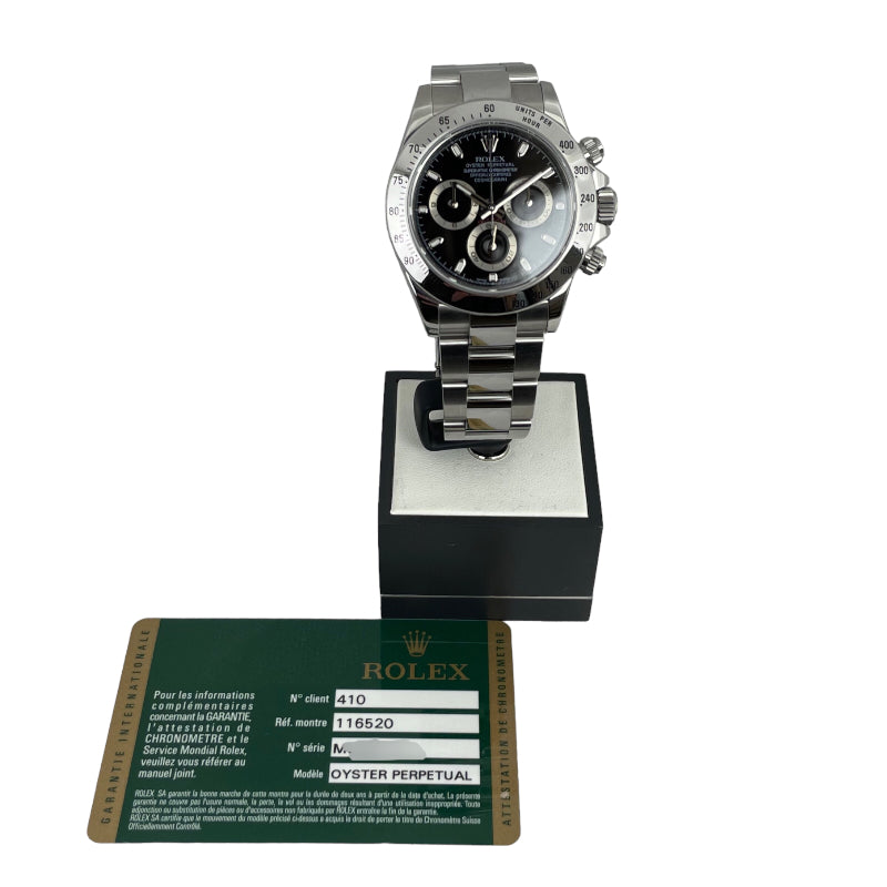 ロレックス ROLEX デイトナ 116520 ブラック SS 自動巻き メンズ 腕時計