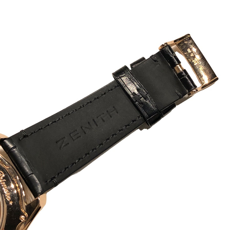 ゼニス ZENITH クロノマスターオープン 18.2160.4047/01.C713 K18PG/革ベルト 自動巻き メンズ 腕時計