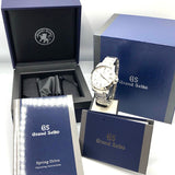 セイコー  スプリングドライブ SBGA225 ステンレススチール  ホワイト 腕時計メンズ