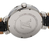ルイ・ヴィトン LOUIS VUITTON タンブール ムーン ディヴァインMM QA019Z SS/純正ベルト クオーツ レディース 腕時計