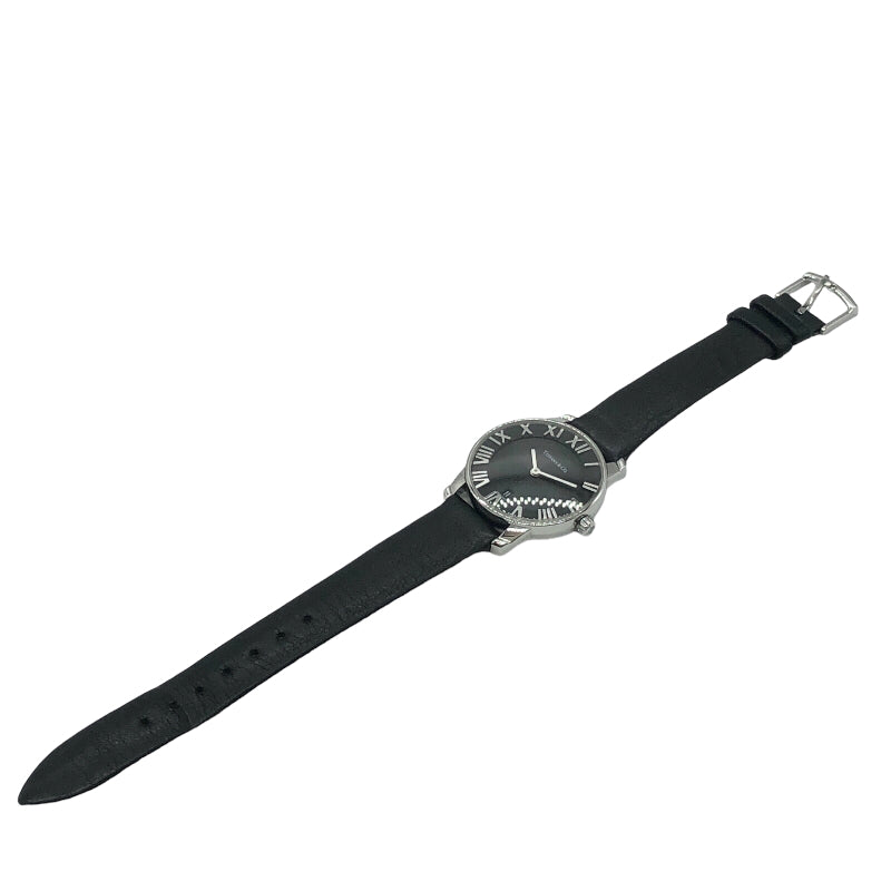 ティファニー TIFFANY＆CO アトラス 2ハンド ブラック ステンレススチール クオーツ レディース 腕時計