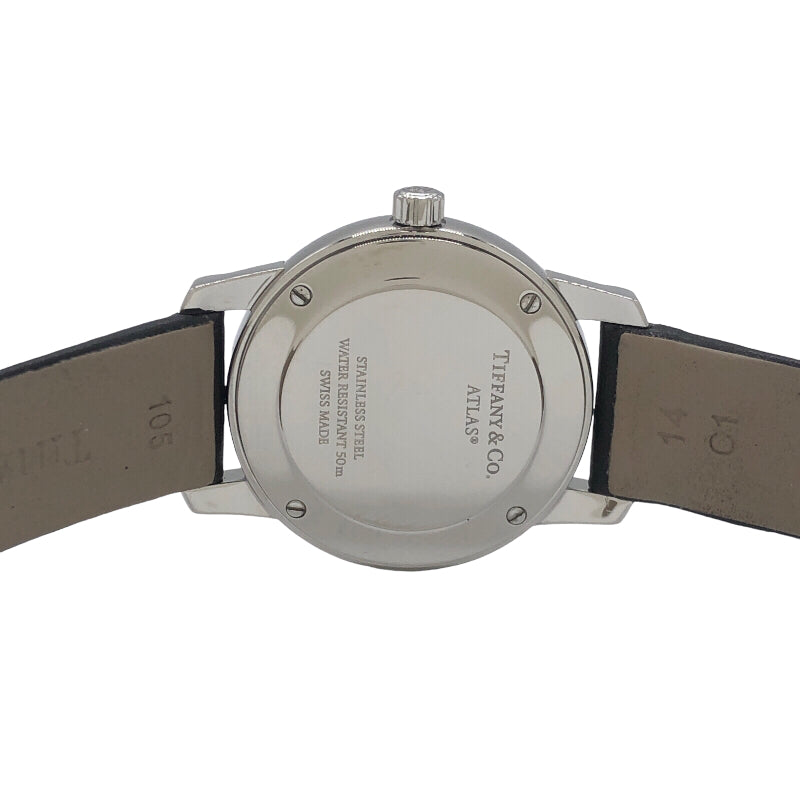 ティファニー TIFFANY＆CO アトラス 2ハンド ブラック ステンレススチール クオーツ レディース 腕時計