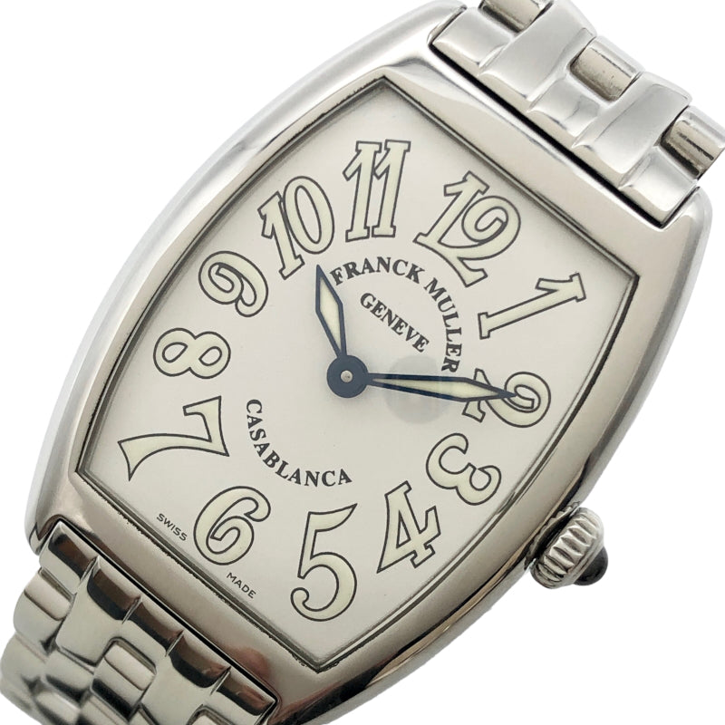 フランク・ミュラー  カサブランカ 1752QZCASA ステンレススチール  ホワイト 腕時計レディース