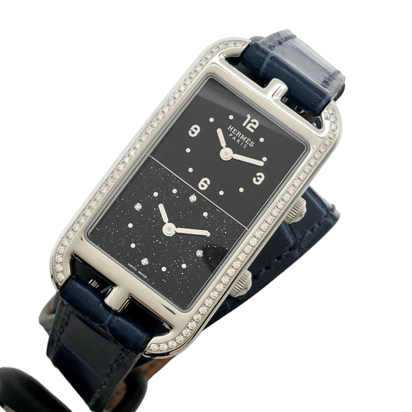 エルメス　腕時計 《ナンタケット》 デュアルタイム 22×32.5 mm