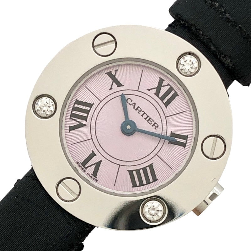 カルティエ  ラブウォッチ WE801231 K18ホワイトゴールド  ピンク 腕時計レディース
