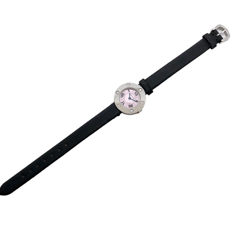 カルティエ  ラブウォッチ WE801231 K18ホワイトゴールド  ピンク 腕時計レディース