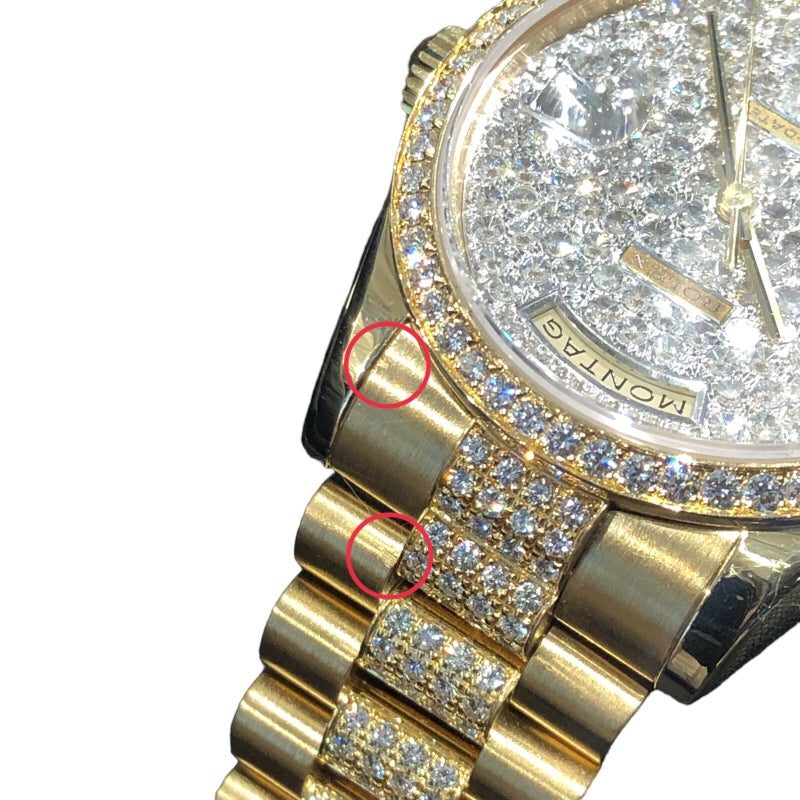 ロレックス ROLEX デイデイト36 118348 K18イエローゴールド 自動巻き メンズ 腕時計