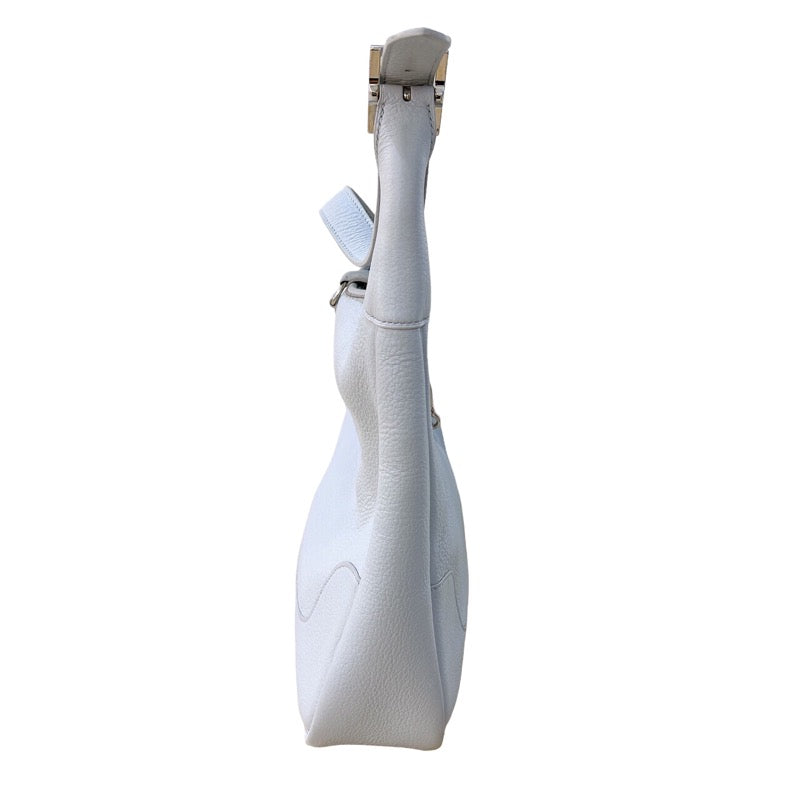 エルメス  トリム31 □E刻印　(2001年製) トリヨンクレマンス  ブルーペール　シルバー金具 ショルダーバッグレディース
