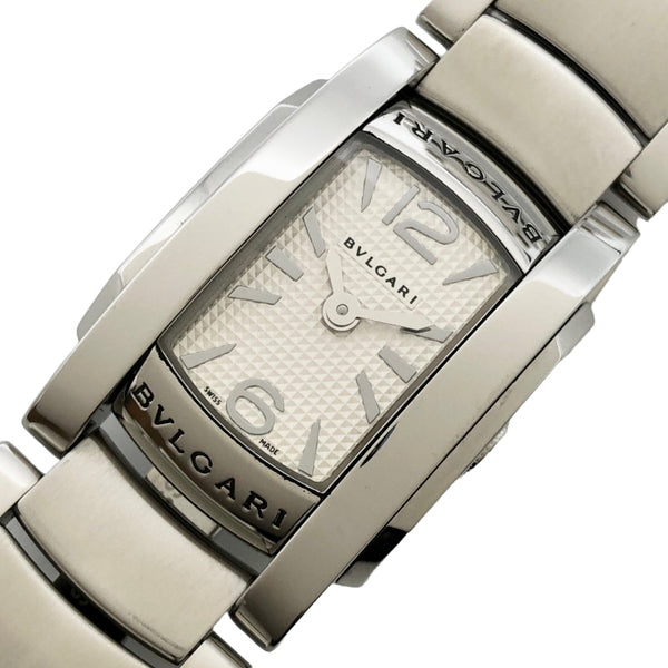 ブルガリ  アショーマ AA26S ステンレススチール  ホワイト 腕時計レディース