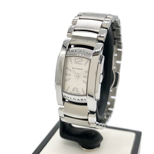 ブルガリ  アショーマ AA26S ステンレススチール  ホワイト 腕時計レディース