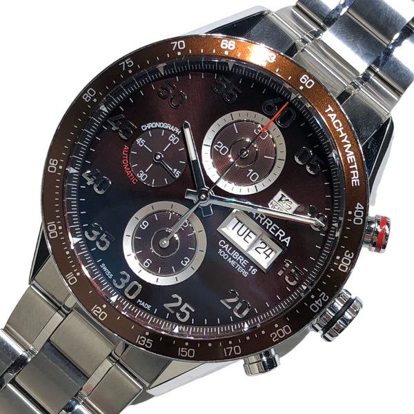 タグ・ホイヤー  カレラ キャリバー 16クロノ CV2A12 ステンレススチール  腕時計メンズ