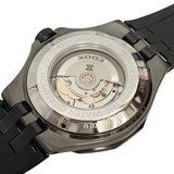 エドックス  DELFIN MECANO デルフィン メカノ 85303-357GN-NGN 316LステンレススティールグレーPVD加工  ブラック×シルバー 腕時計メンズ