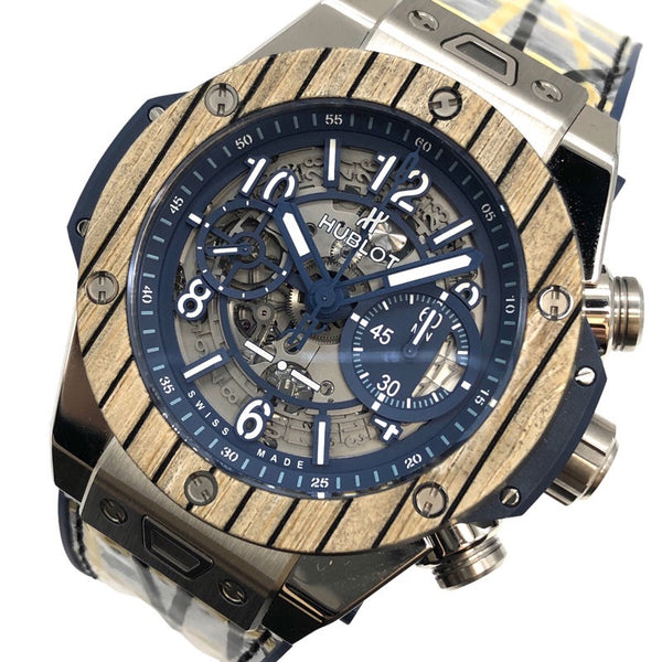 ウブロ HUBLOT ビックバンウニコ イタリアインディペンデント 世界100本限定 411.NQ.5129.NR.ITI19 チタン/セラミック 自動巻き メンズ 腕時計