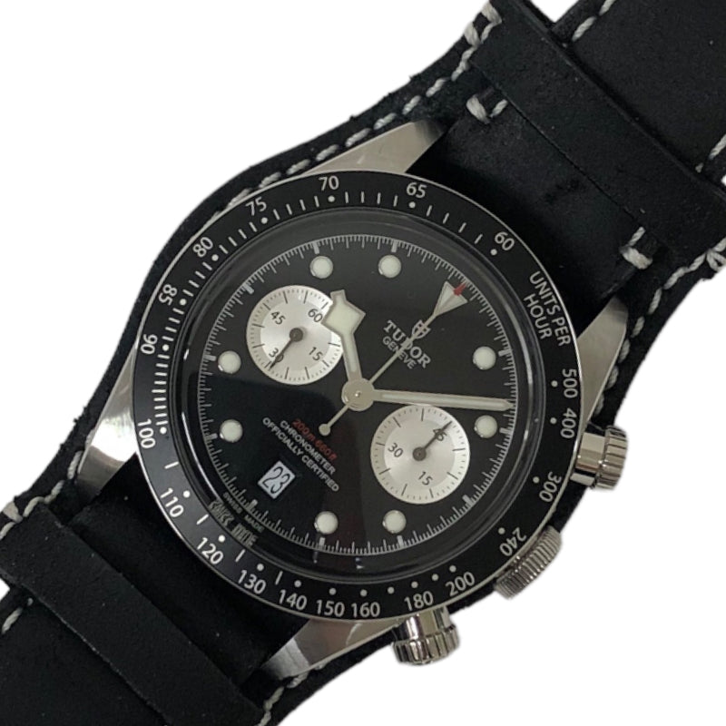 チューダー/チュードル TUDOR ヘリテージ ブラックベイ クロノグラフ 79360N ステンレススチール 自動巻き メンズ 腕時計