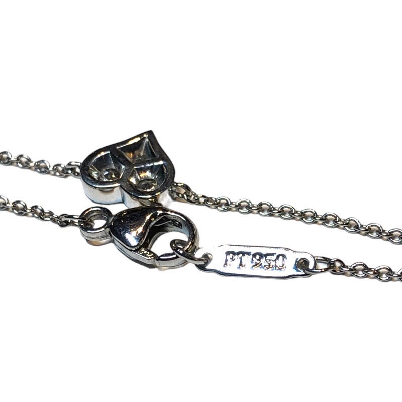 【良品】ティファニー Pt950 センチメンタルハート ダイヤモンド ブレスレット ブランドジュエリー