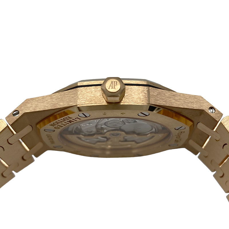 オーデマ・ピゲ AUDEMARS PIGUET ロイヤルオークジャンボエクストラシン世界30本限定 15207OR.OO.1240OR.01 ブラック K18PG 自動巻き メンズ 腕時計