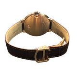 カルティエ Cartier バロンブルーLM W6900651 ベージュ K18ピンクゴールド 750PG/クロコダイルレザー 自動巻き メンズ 腕時計