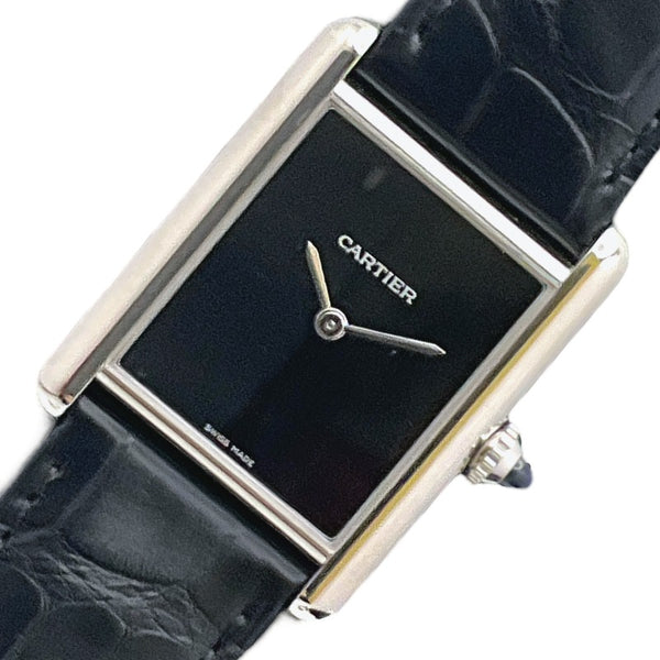 カルティエ Cartier タンクマスト ドゥ カルティエ WSTA0072 ブラック ステンレススチール クオーツ ユニセックス 腕時計