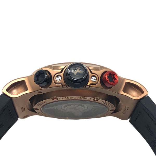 ウブロ HUBLOT クラシックフュージョン フェラーリGT 世界限定500本 526.OX.0124.VR スケルトン・ブラック 18Kキングゴールド 自動巻き メンズ 腕時計