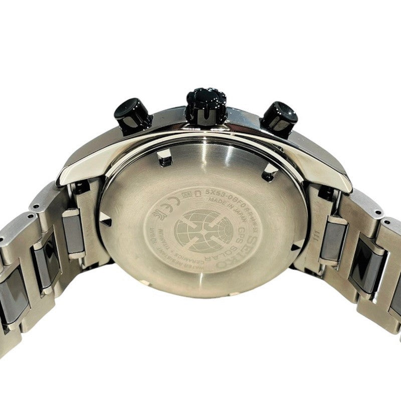 セイコー アストロン GPSソーラー ブラック文字盤 5X53-0BF0(SBXC085) チタン 腕時計メンズ