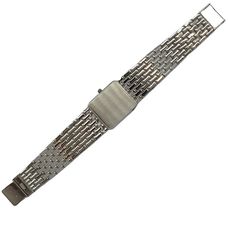 ロンジン LONGINES スクエア シルバー SS/K18WG クオーツ ユニセックス 腕時計