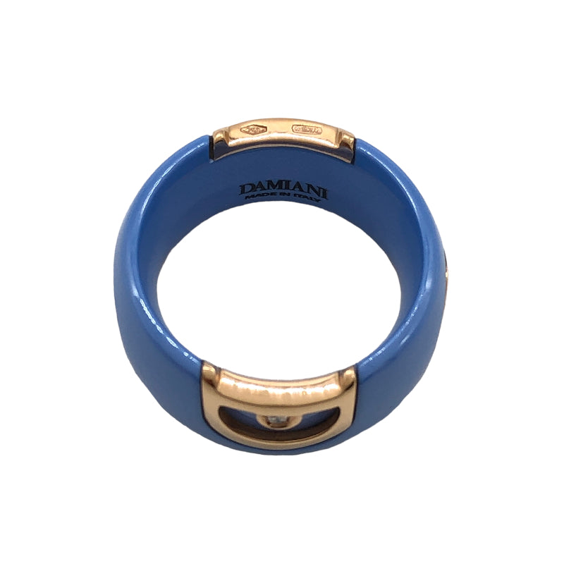 ダミアーニ  Dアイコン ダイヤリング パウダーブルーセラミック 20072900 セラミック セラミック/750PG/ダイヤモンド  ブルー リング・指輪レディース
