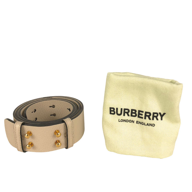 バーバリー BURBERRY ベルト 4076787 ベージュ レザー レディース