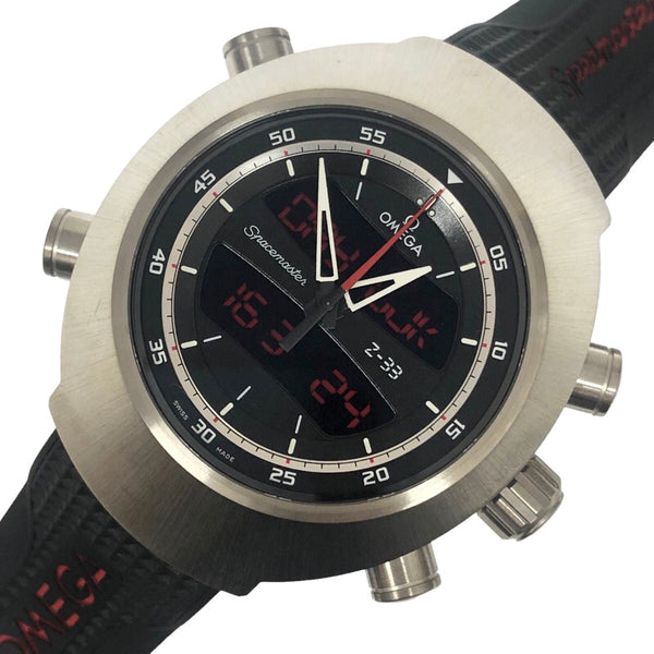 オメガ OMEGA スピードマスター スペースマスター Z-33 325.92.43.79.01.001 ブラック チタン クオーツ メンズ 腕時計