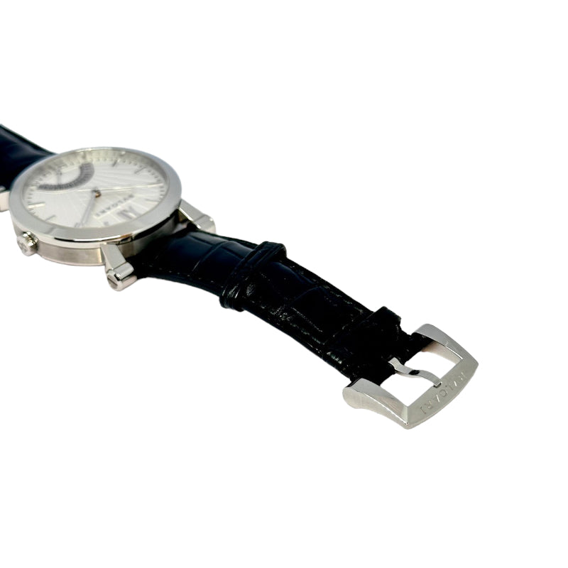 BVLGARI メンズ腕時計 ソティリオ ブルガリ シースルーバック SB42SDR シルバー文字盤 自動巻き