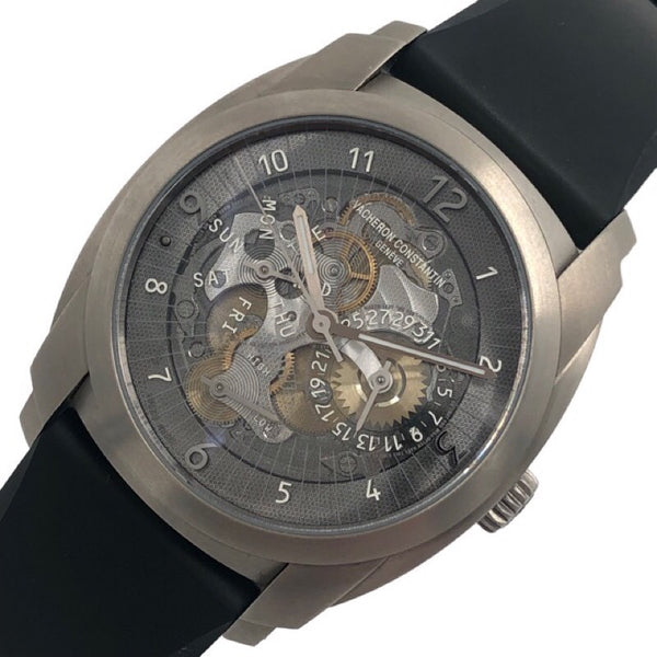 ヴァシュロン・コンスタンタン VACHERON CONSTANTIN ケ・ド・リル デイデイト 85050/000T チタン/純正ラバーベルト 自動巻き メンズ 腕時計