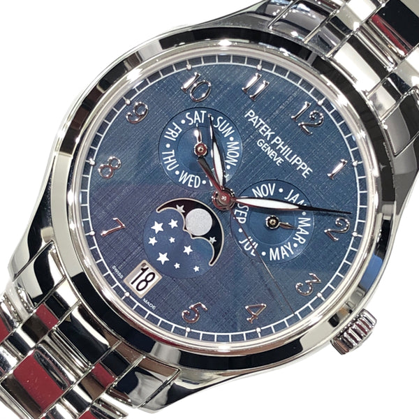 パテック・フィリップ PATEK PHILIPPE コンプリケーション 4947/1A-001 縦横サテン仕上げ（山東絹仕上げ）ブルー ss メンズ 腕時計