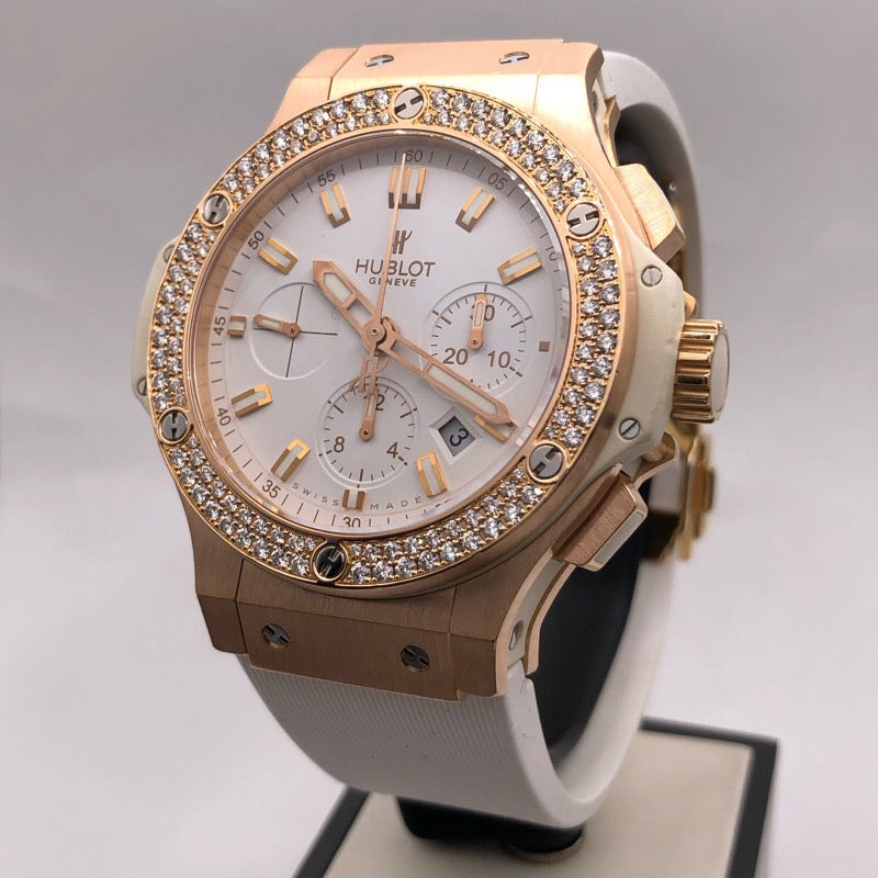 ウブロ HUBLOT ビックバンエボリューション　ポルトチェルボ　ベゼルダイヤ 301.PE.2180.RW.1104  K18PG 自動巻き メンズ 腕時計