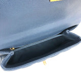 シャネル CHANEL ココハンドルXS A92990 ブルー ゴールド金具 キャビアスキン レディース ハンドバッグ