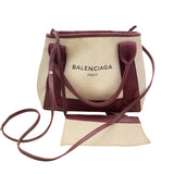 バレンシアガ BALENCIAGA ネイビーカバスXS 390346 キャンパス ユニセックス ショルダーバッグ