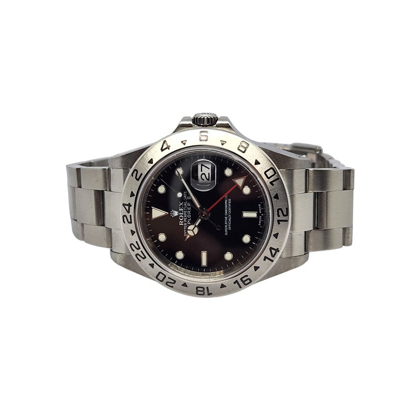 ロレックス ROLEX エクスプローラー2 Y番 16570 ブラック SS 自動巻き メンズ 腕時計
